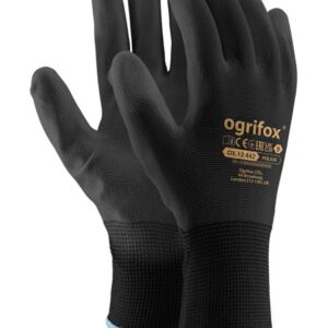 RĘKAWICE OCHRONNE OX-POLIUR CZARNE