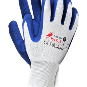 RĘKAWICE REIS DRAGON RNYLA BIAŁO/NIEBIESKIE