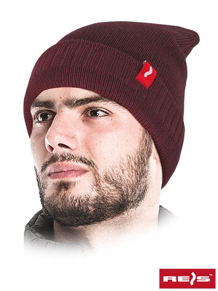 CZAPKA ZIMOWA REIS CZCITY CIEMNOCZERWONY 1 CZAPKA ZIMOWA REIS CZCITY CIEMNOCZERWONY