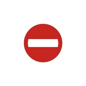 ZNAK ZAKAZ WJAZDU SA001E2PN