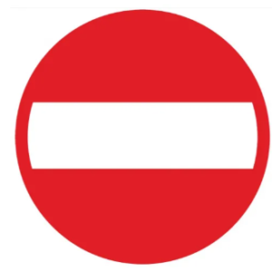 ZNAK ZAKAZ WJAZDU Z-DW110-P-330X330