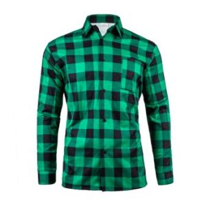 KOSZULA FLANELOWA RUDEK 100% BAWEŁNA SZYTA ZIELONA
