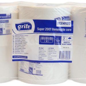 PAPIER TOALETOWY "GRITE SUPER 200T" CELULOZA 2W 200M 1274LIST. 12SZT.