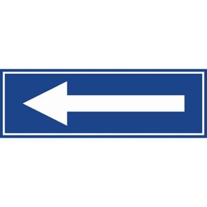 ZNAK STRZAŁKA KIERUNKOWA PA082 150X50 PŁYTA