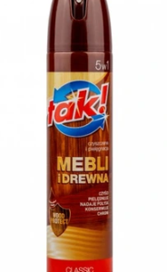 SPRAY DO MEBLI PRZECIW KURZOWI TAK 300ML BRĄZOWY