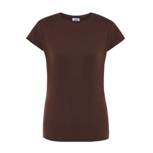KOSZULKA T-SHIRT JHK LADY COMFORT TSRLCMF (CH)  BRĄZOWY "L"