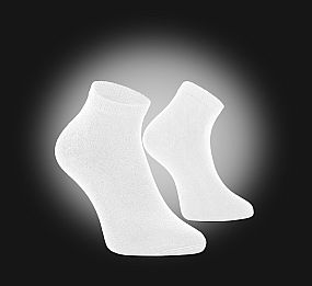 SKARPETY ANTYBAKTERYJNE ULTRASHORT BAMBOO SHORT MEDICAL 8012 3PARY BIAŁY 35-38