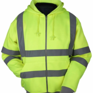 BLUZA OSTRZEGAWCZA Z KAPTUREM ŻÓŁTA VWFC14Y