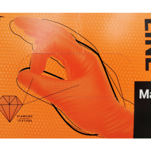 RĘKAWICE NITRYLOWE BEZPUDROWE MEDASEPT MAX GRIP PRO PREFER POMARAŃCZOWE