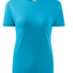 KOSZULKA T-SHIRT DAMSKA CLASSIC NEW 133 TURKUS