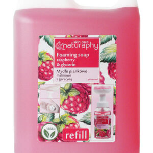 MYDŁO PIANKOWE NATURAPHY MALINOWE Z GLICERYNĄ 5L