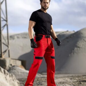 SPODNIE ROBOCZE ARDON COOL TREND H8107 CZERWONE  "56"