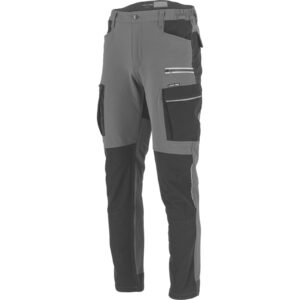 SPODNIE STRETCH SZARO-CZARNE L40554