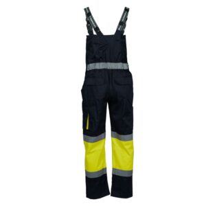 SPODNIE OGRODNICZKI OSTRZEGAWCZE WIZWELL VWTC150YN  ŻÓŁTY-GRANATOWY "3XL"