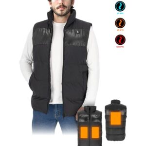 BEZRĘKAWNIK OCIEPLANY  REIS  NOORVIK CZARNY "M"