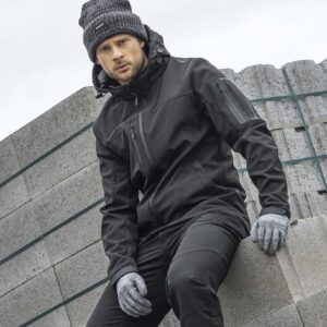 KURTKA ZIMOWA SOFTSHELL H2043/M SPIRIT CZARNA